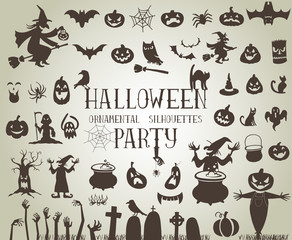 Halloween silhouettes