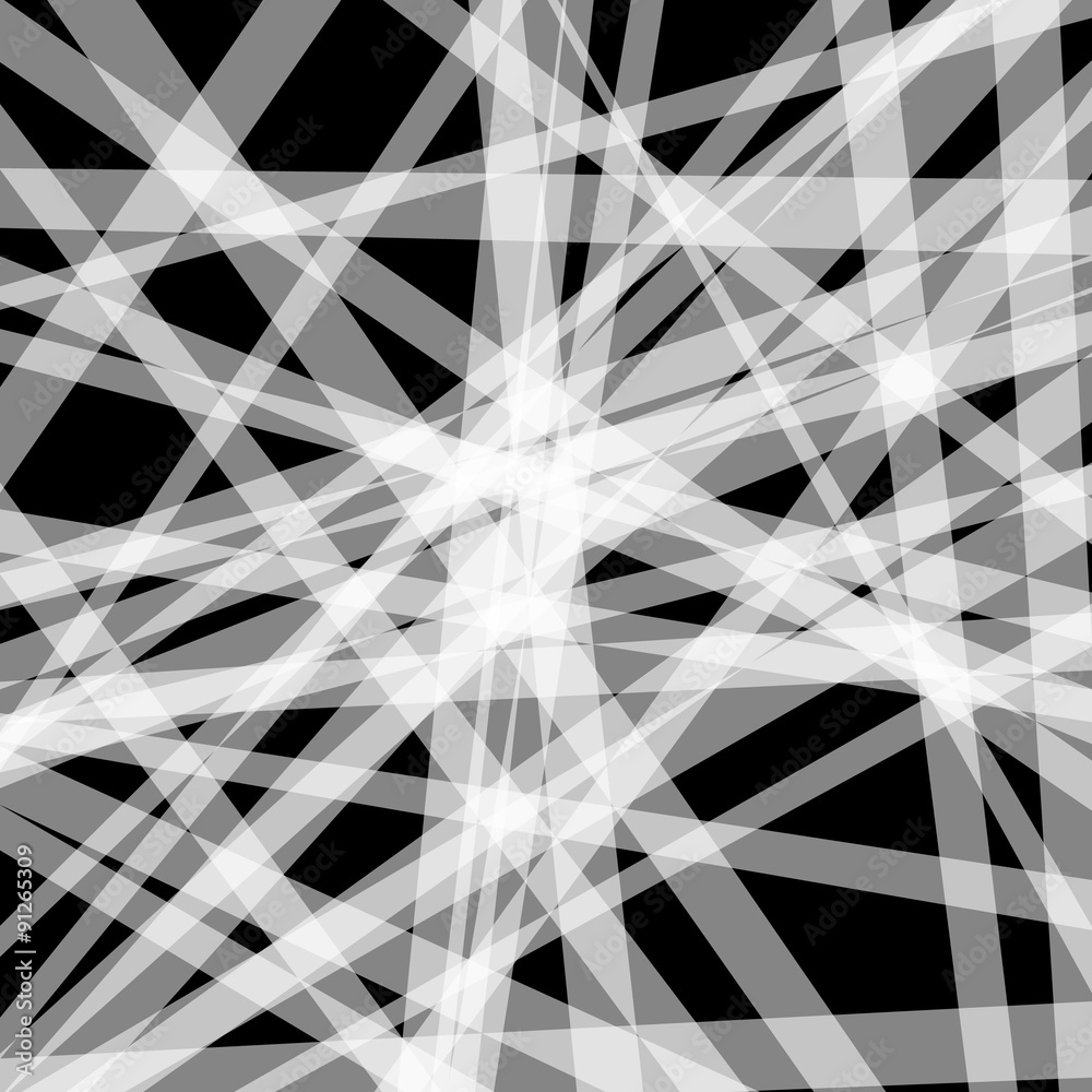 Fototapete abstract vector. straight, pointed lines placed randomly.