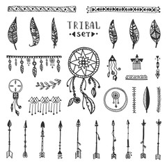 Tribal vector elements collection