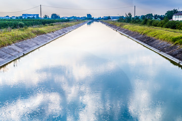 channel for irrigation of cultivated fields