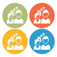 People in love icon