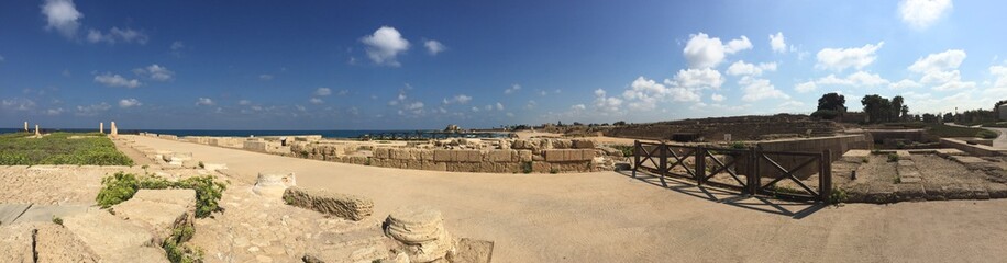 Fototapeta na wymiar Cesarea marittima, Israele, parco archeologico