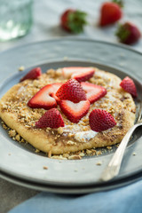 Pancake with Strawberries