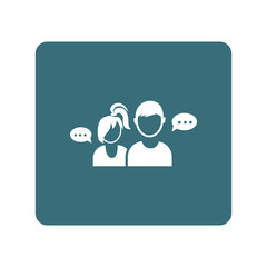 Dialog of two people icon