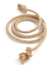 ship rope isolated on white