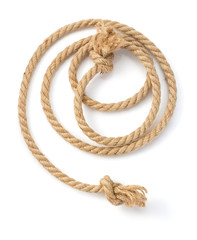 ship rope isolated on white