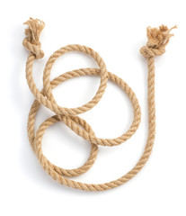 ship rope isolated on white