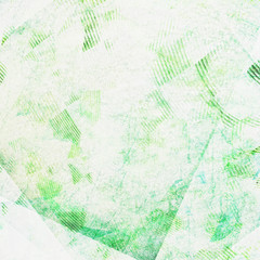 Abstract green and white background with distressed textures