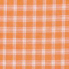 Bright orange and white plaid background