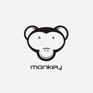monkey vector design template