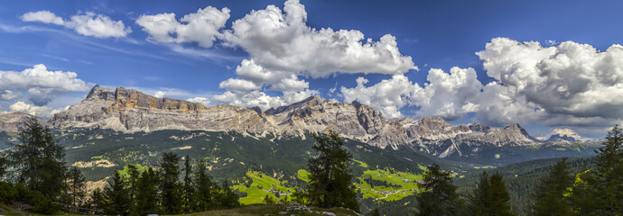 Panorama of the Dolomites Alta Badia