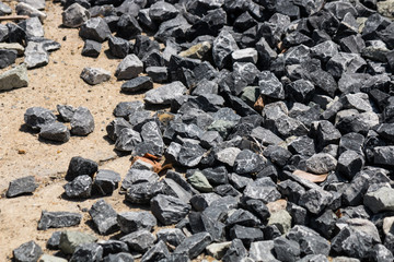 Rock for construction