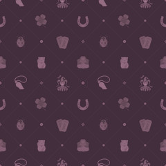 Seamless pattern with Lucky Charms