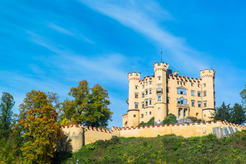 Fototapeta na wymiar Hohenschwangau castle in the Bavarian Alps - Tirol, Germany