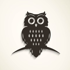 Vector Illustration of a Halloween Owl