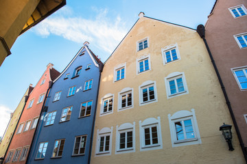 Beautiful colorful houses in Fussen, Bavaria, Germany