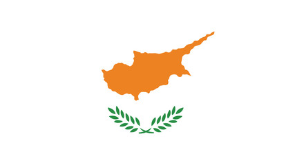 Cyprus Flag for Independence Day and infographic Vector illustra