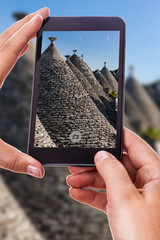 Photographing the trulli