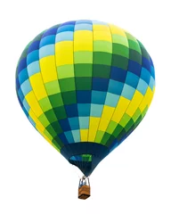 Poster Hot air balloon isolated on white background © Mariusz Blach
