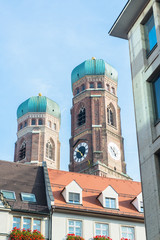 Aerial view of Munchen   Frauenkirche