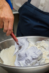 mixing ingredients