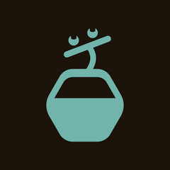 Mountain lift icon