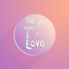 Vector  realistic icon with a long shadow.