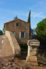 Pont de Pigasse am Canal du midi