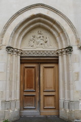 Fototapeta na wymiar Détail de l'église Saint-Malo de Dinan