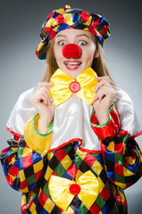 Clown in the funny concept