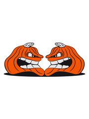 Halloween Pumpkins angry