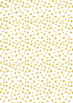 Abstract festive speckled texture with gold foil