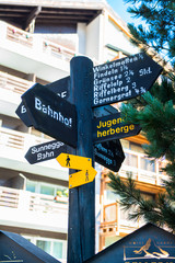 Zermatt in the valley near the swiss-italian border center of alpine sports 