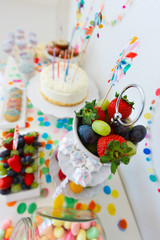 Dessert table at party
