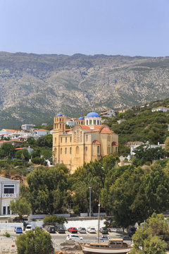 Ikaria, Agios Kyrikos city, church - Greek island