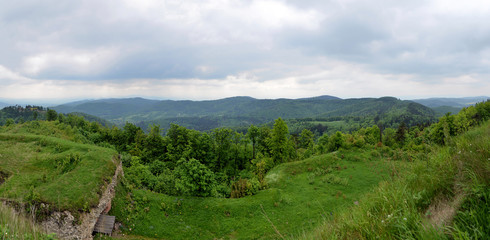 Góry Sowie - widoki z twierdzy "Srebrna Góra" © jaworex