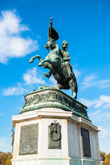 Fototapeta na wymiar Sculpture of prince Eugene at Hofburg, Vienna 