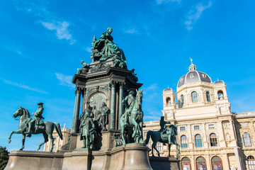Fototapeta na wymiar Maria Theresia square in Vienna, Austria 