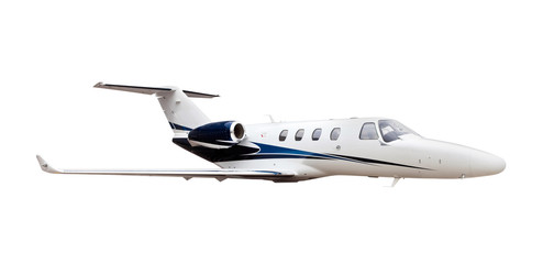 Business Jet airplane isolated