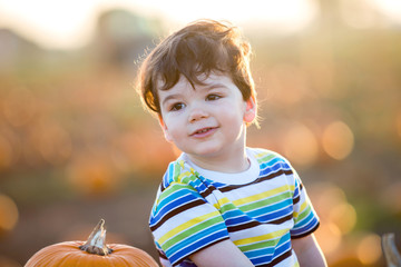 Little boy pumpkin