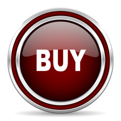 buy red glossy web icon
