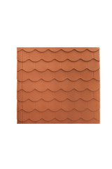 Roof tile isolated on the white