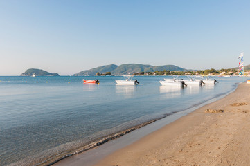 View of Laganas Bay on Zakynthos Island