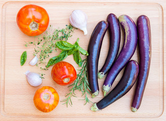 Various fresh vegetables