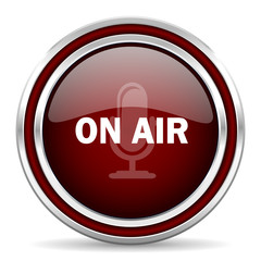 share red glossy web icon