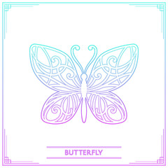 Butterfly Lineart