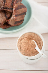 homemade spice mix or marinade for meat and poultry: onion
