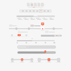 Web site design navigation elements: Flat Ui Sliders