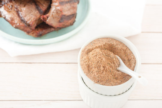 homemade spice mix or marinade for meat and poultry: onion