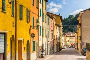 Fototapeta na wymiar hill village in Italy